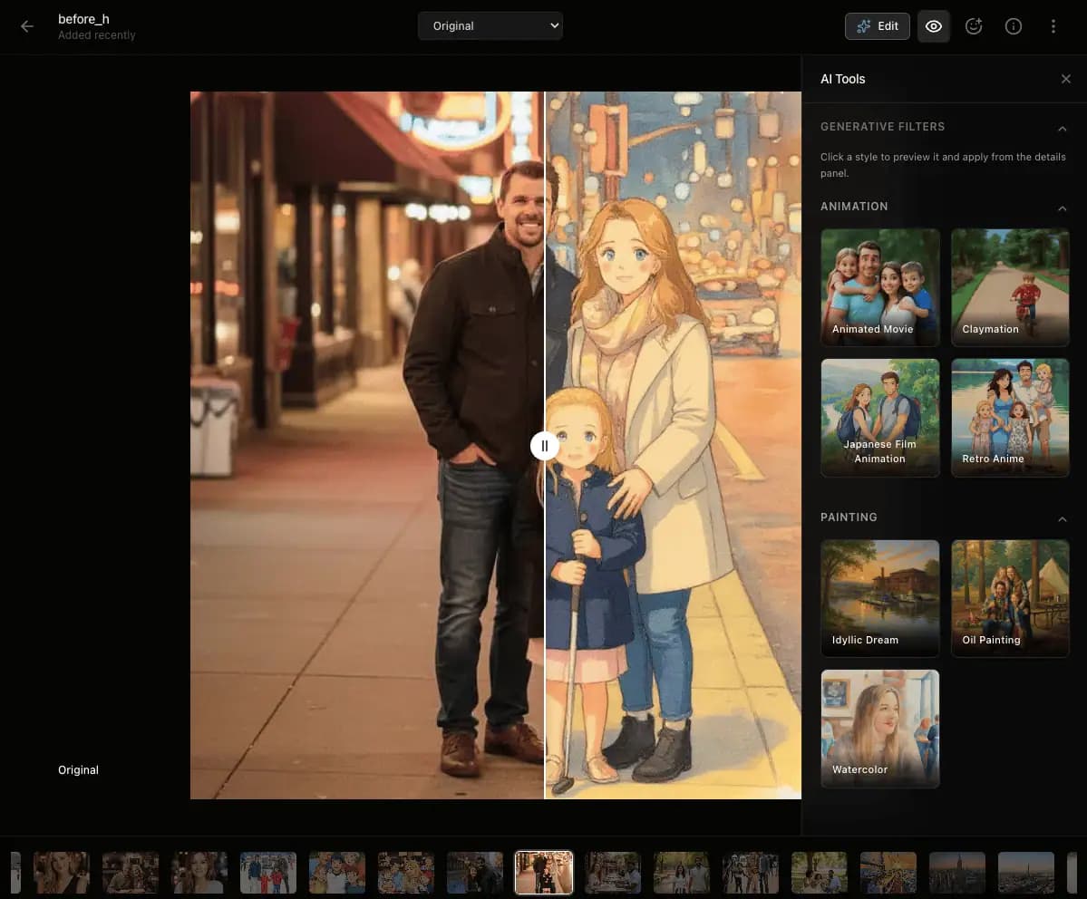 Generative AI filters